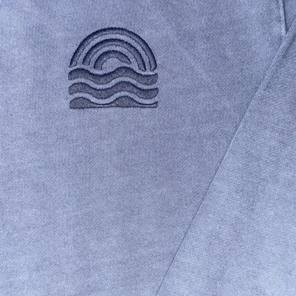 Goodfellow & Co Blue Crewneck Terry Pullover Sweatshirt Men's Large - Picture 5 of 7